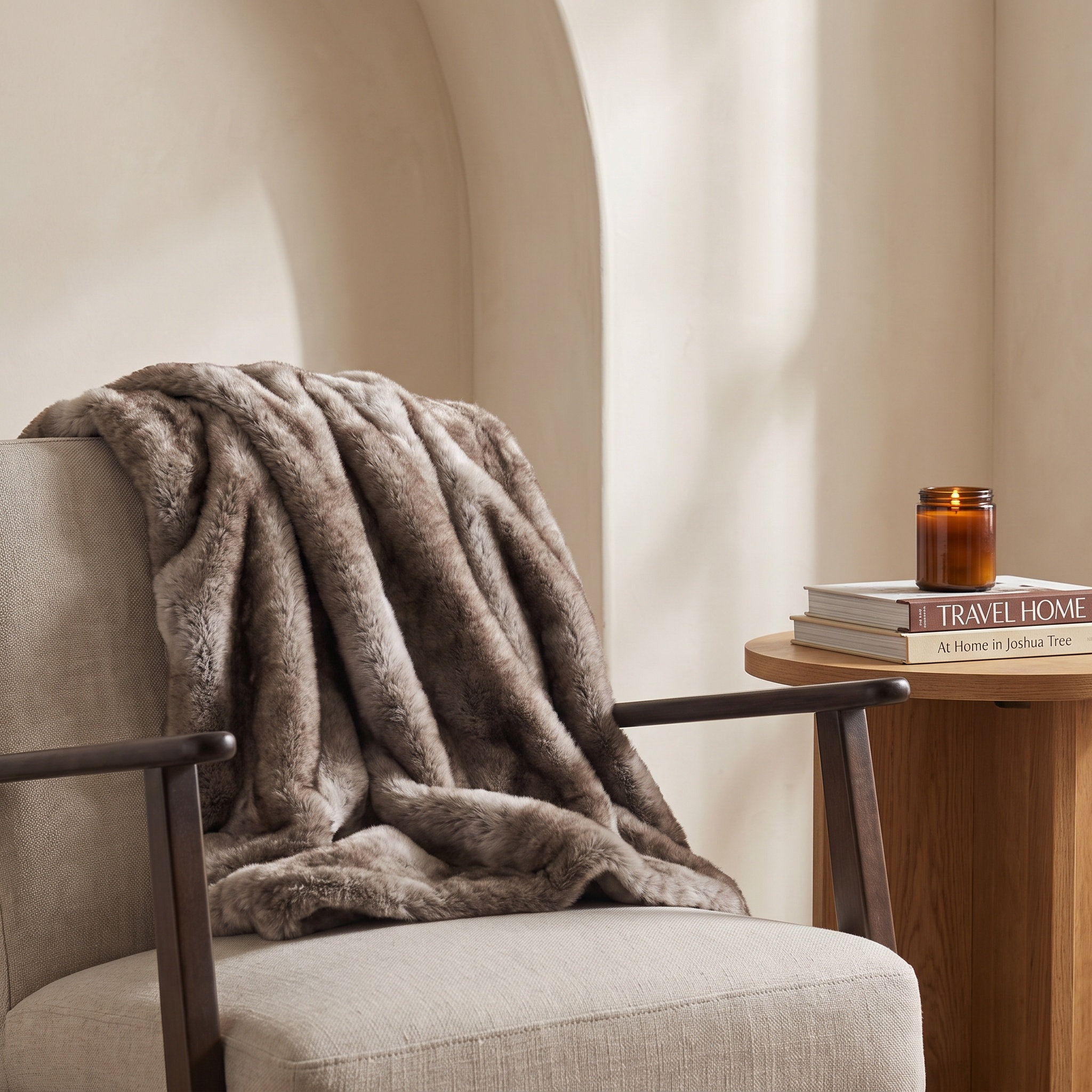 EverGrace Mink Faux Fur Throw Blanket & Reviews | Joss & Main